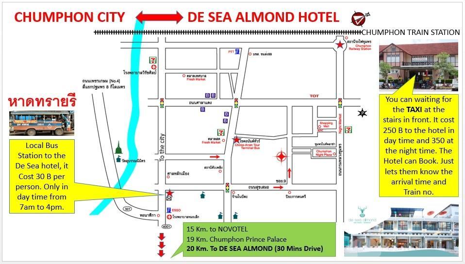 Hotel De Sea Almond Chumphon Exterior foto