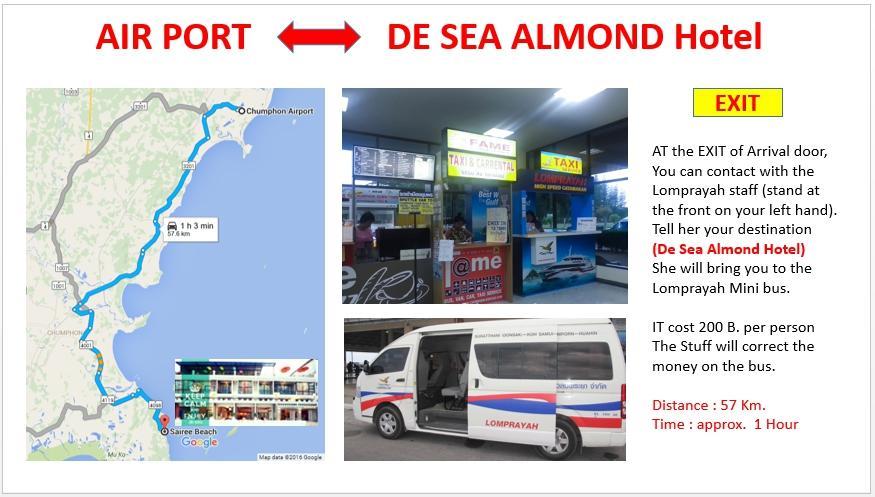 Hotel De Sea Almond Chumphon Exterior foto